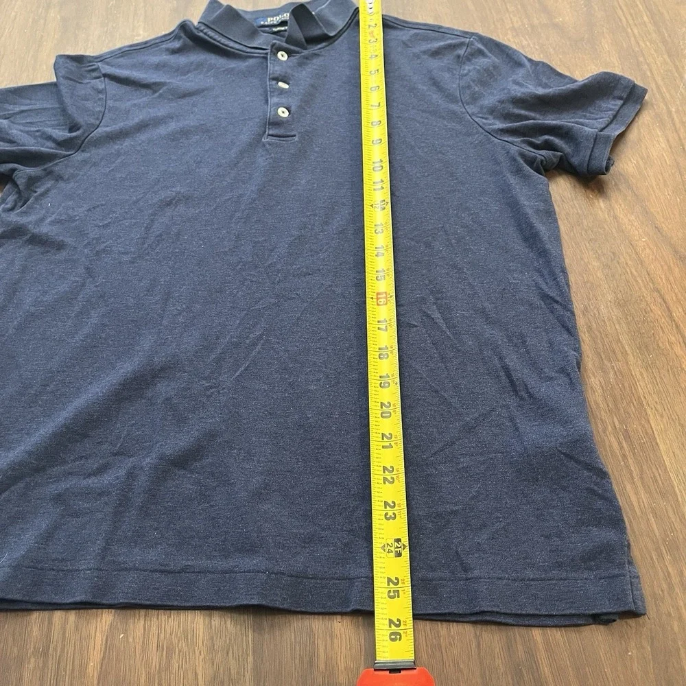 Polo Ralph Lauren Polo M Mens S/S Classic Blue Gray Flesh Pony Preppy Cotton